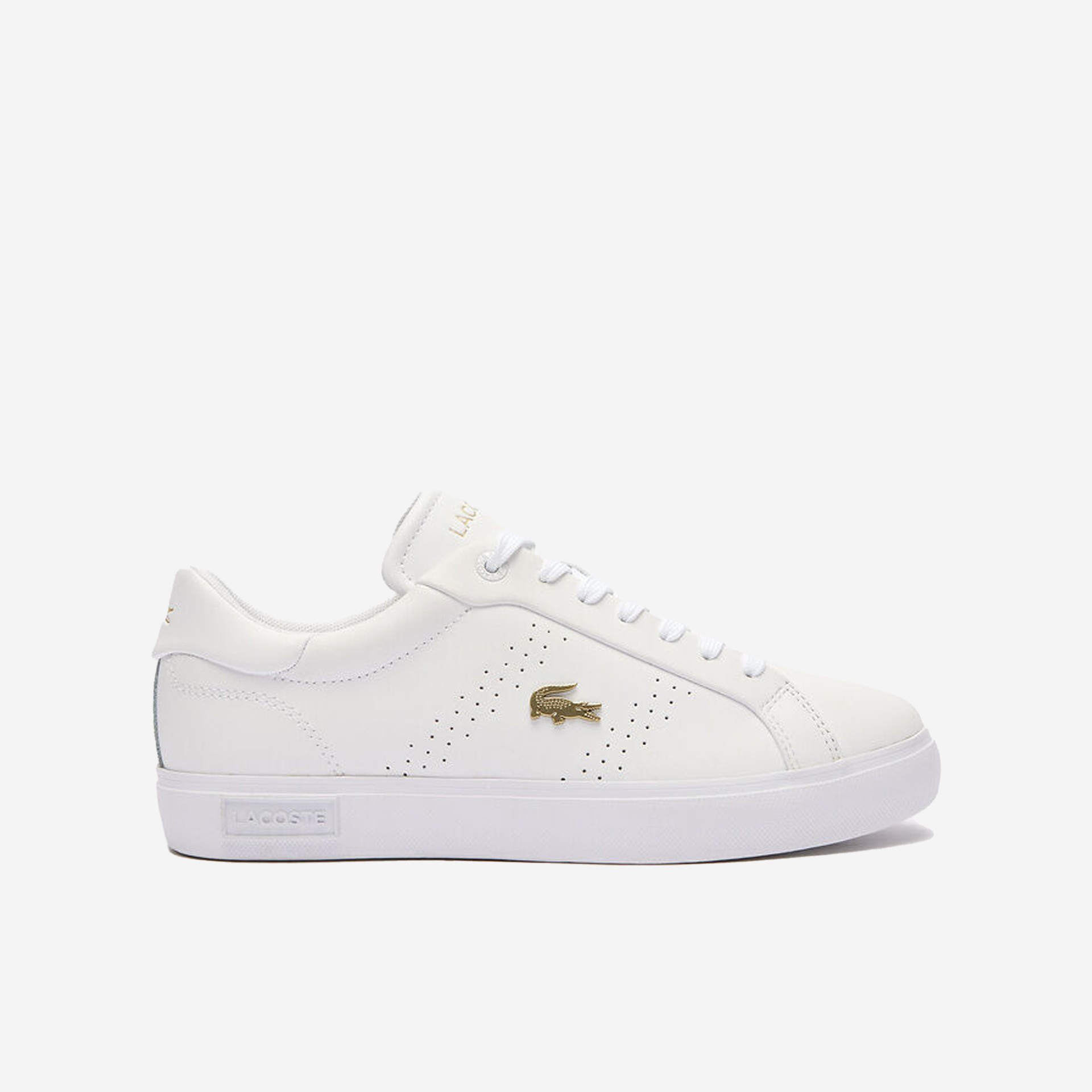 LACOSTE POWERCOURT 2.0 WHT/GOLD